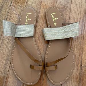 New without tags Lulus sandals, size 9